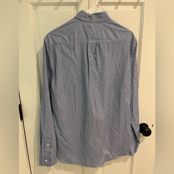 J. Crew Slim Stretch Men's Blue Gray Long Sleeve Button Down Shirt. Size M - Picture 6 of 6